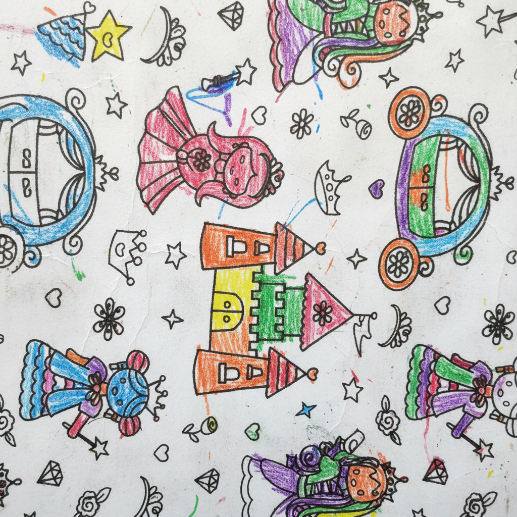 Farvelægnings pyjamas - Prinsessedrømme